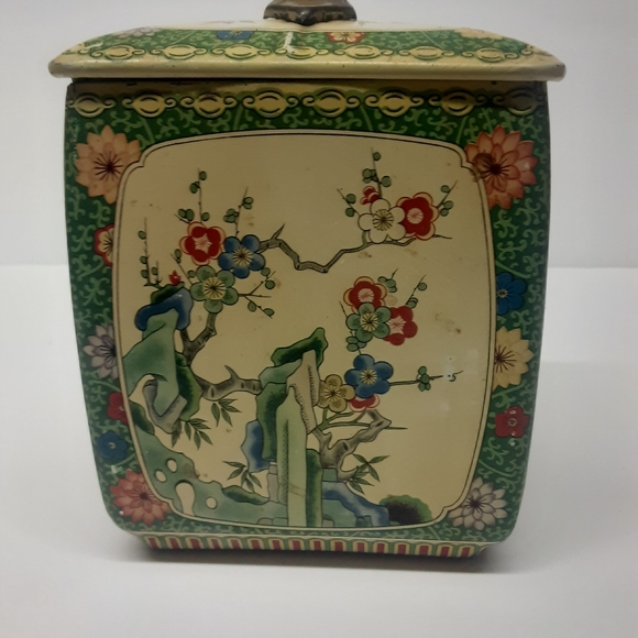 Vintage Flour Tea Canister Tin Japanese - Picture 4 of 9